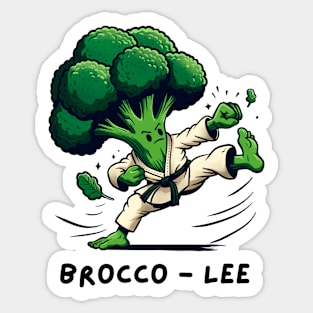 karate broccoli Sticker